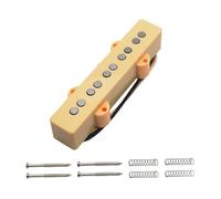 Oshhni Preamplificatore per pickup per basso elettrico a 5 corde, facile da installare, accessorio per strumento musicale sostitutivo portatile, pickup, Giallo, Collo