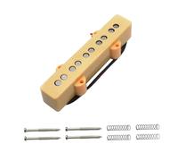 Oshhni Preamplificatore per pickup per basso elettrico a 5 corde, facile da installare, accessorio per strumento musicale sostitutivo portatile, pickup, Giallo, Ponte