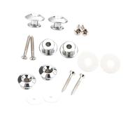 Oshhni Pulsanti con cinturino per chitarra Riflagamento di chiodi componenti Easy Installa per chitarra elettrica Pratica elegante non slitta, Silver White