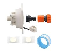 Oshhni Raccordo di ingresso dell'acqua per con controlli, accessorio per rimorchio furgone, compatto, tenuta stagna professionale per auto, barca, Bianco