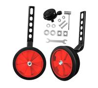 Oshhni Rotelle di Allenamento per Biciclette per Bambini, Accessori per Ciclismo Resistenti, universali, stabilizzatori per Biciclette Regolabili di Ricambio, Rosso