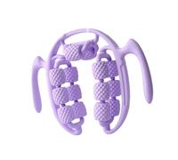 Oshhni Rullo massaggiante per Gambe, Massaggio dei Tessuti Profondi, Robusto, Rullo per rilassare i Muscoli contratti, Morsetto Circolare per Gambe, per Il, 14 Ruote Viola