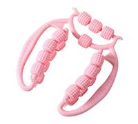 Oshhni Rullo massaggio rullo di rilassamento muscolare 20 ruote strumenti di massaggio per le gambe del polpaccio di allenamento per coscia da vitello, Rosa