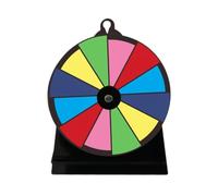 Oshhni Ruota Rotante Ruota Fai -da -Te con Supporto 12 Slot Versatile Gioco rotativo Giocattolo di Rotazione del Tavolo per Forniture per Feste, Senza Segno Ruotato