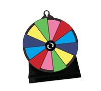 Oshhni Ruota Rotante Ruota Fai -da -Te con Supporto 12 Slot Versatile Gioco rotativo Giocattolo di Rotazione del Tavolo per Forniture per Feste, con Segno Ruotato