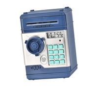 Oshhni Salvadanaio Giocattolo educativo Apprendimento precoce Risparmio di denaro Bancomat elettronico per ragazze, Blu Scuro