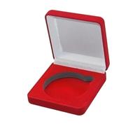 Oshhni Scatola per Esposizione di Monete, Custodia Protettiva per la conservazione degli Oggetti, Porta Monete da per Cerimonie Presenti, Rosso