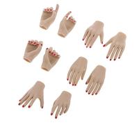 Oshhni Set di 10 Accessori per Le Mani per Figure Femminili in 1:6, Nero