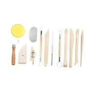 Oshhni Set di 13 strumenti per la scultura in argilla per ceramica, strumenti per l'intaglio della ceramica, forniture artigianali leggere, professionali