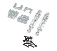Oshhni Set di ammortizzatori Posteriori RC, Set di sospensioni, Scala 1:12, Facile da installare, Ricambio per Camion, Accessori Fai da Te, Auto RC, Argent