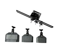 Oshhni Set di blocchi per da 4", 5" e 6" Campanaccio, strumento a percussione latino robusto e leggero con supporto per esercitazioni di, Grigio