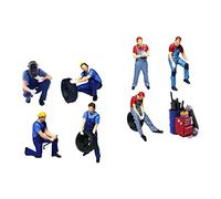 Oshhni Set di Personaggi Dipinti in Scala 1/64 per Creare Diorami Fantastici