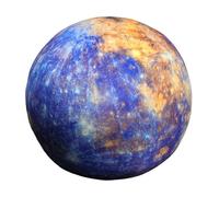 Oshhni Simulazione 3D Cuscino Imbottito Modello di Peluche apprendimento scientifico, 17 cm Simpatico Giocattolo educativo Pianeta Peluche per, Mercurio