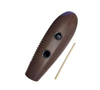 Oshhni Strumento a percussione latina Guiro per principianti, accompagnamento per banda, a forma di pesce con raschietto, strumento di allenamento