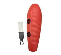 Oshhni Strumento Guiro per bambini, percussioni latine, coordinazione manuale, giocattolo didattico, giocattolo educativo per le classi della scuola, Rosso