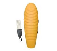 Oshhni Strumento Guiro per bambini, percussioni latine, coordinazione manuale, giocattolo didattico, giocattolo educativo per le classi della scuola, Giallo