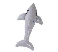 Oshhni Summer Gonfiabile Piscina Giocattolo di Delfino Gonfiabile Animale per Piscina da 63 Pollici in PVC per Il Compleanno a Tema a Bordo Piscina per Feste, Grigio