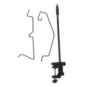 Oshhni Supporto per Lanterna da Campeggio, palo per Appendere la Luce da Campeggio, Altezza Regolabile, Ganci a Forma di W, Supporto da Tavolo per