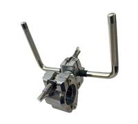 Oshhni Supporto per Piatti con Morsetto per Rack per Batteria, Asta a Doppia L, Morsetto per Braccio Piatto per tamburelli Tom, Style B