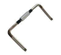 Oshhni Supporto per Piatti con Morsetto per Rack per Batteria, Asta a Doppia L, Morsetto per Braccio Piatto per tamburelli Tom, Style D