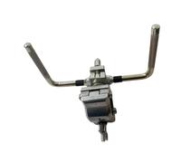 Oshhni Supporto per Piatti con Morsetto per Rack per Batteria, Asta a Doppia L, Morsetto per Braccio Piatto per tamburelli Tom, Style a