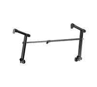 Oshhni Supporto per tastiera a 2 livelli, supporto per pianoforte elettronico, robusto e pratico, altezza regolabile portatile in ferro per impilare le