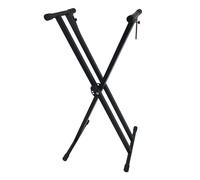 Oshhni Supporto per tastiera a forma di X, pieghevole, universale, regolabile in altezza, per pianoforte elettronico, per principianti, esibizioni, viaggi,