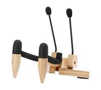 Oshhni Supporto per ukulele in legno, supporto per chitarra, accessori per ukulele in legno, da pavimento per piccoli strumenti musicali, Marrone Chiaro, 15x18x11.5 Cm
