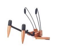 Oshhni Supporto per ukulele in legno, supporto per chitarra, accessori per ukulele in legno, da pavimento per piccoli strumenti musicali, Marrone Scuro, 31x25x32.5 Cm