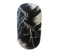 Oshhni Tappetino per Allenamento di Arti Marziali con Cinturino Regolabile per Colpi di Ginocchia e Gomiti, 34x19x12 cm, Design Curvo Multiuso, Nero Bianco