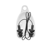 Oshhni Tappi per le orecchie in silicone morbido Tappi per le orecchie con filo con tappi per le orecchie da nuoto con cordino Riduzione del rumore per la, nero