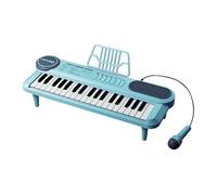 Oshhni Tastiera per pianoforte per bambini, 37 tasti, tastiera per pianoforte, abilità motorie, strumento musicale giocattolo multifunzione per il, Blu