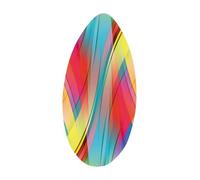 Oshhni Tavola da Surf da Skimboard da 35", Rivestimento Lucido, tavola da Skimboard in Legno Resistente, con Corpo in Legno per Adolescenti e Adulti, Style D