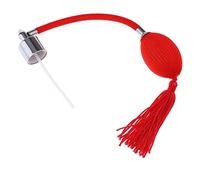 Oshhni Tubo Atomizzatore Profumo Bottiglia Tubo Spray Lungo Vintage in Plastica Resistente per Riempire Profumo Lozione Olio Adatto per Tavolo Trucco Bagno, Rosso