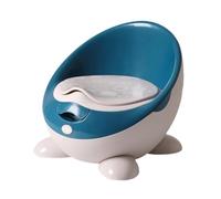 Oshhni Vasino per bambini, sedia per bambini, sedile per WC facile da svuotare, fondo antiscivolo, protezione dagli schizzi, orinatoio portatile, Blu