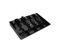 Oshhni Vassoio portaoggetti per registratore di cassa, organizer per denaro compatto e rimovibile con clip per ristoranti, negozi, bar e negozi commerciali, 5 Griglie