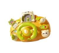 Oshhni Volante per Bambini con Suoni, Giocattolo Educativo per La Prima Infanzia, per Il Gioco di Ruolo, Basta Spingere E Girare, Giallo