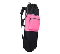 Oshhni Zaino per Skateboard, Borsa per Skateboard con Cinghie Regolabili, Custodia per Il Trasporto di Longboard per Viaggiare, Nero E Rosa Rossa