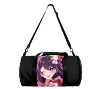 Oshi No Ko - Borsa sportiva da palestra con motivo anime, Hoshino Ai/Hoshino rubi/Arima kana, borsa da viaggio per il fine settimana, borsa a tracolla cilindrica, Tipo 3., 49*26*26cm