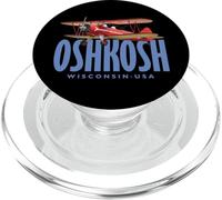 Oshkosh Wisconsin Design vintage biplano PopSockets PopGrip per MagSafe