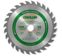 Oshlun Fespro multiuso ATB lama per sega con mandrino 20 mm per Festool TS 55 EQ e ATF 55 e, SBFT-160028