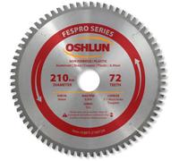 Oshlun Fespro multiuso ATB lama per sega con mandrino 30 mm per Festool TS 75 EQ, SBFT-210072A