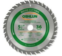 Oshlun SBW-055036 - Lama per sega ATB a 36 denti, 5-1/2", con pergolato da 5/8" (boccole da 1/2" e 10 mm)