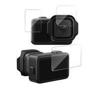 Oshmirian 3 pellicole protettive per schermo GoPro MISSION 1 PRO/MISSION 1, kit 3 in 1 per schermo e lenti, copertura antigraffio in vetro temperato 9H, installazione senza bolle, chiarezza HD