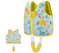 OSHYLE Gilet da nuoto per bambini, giubbotto galleggiante con cinghia di sicurezza, aiuto al galleggiamento (AI-DIN, L(6-9))