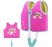 OSHYLE Gilet da nuoto per bambini, giubbotto galleggiante con cinghia di sicurezza, aiuto al galleggiamento (RJ-Unicorn, L(6-9))