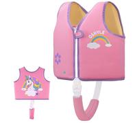 OSHYLE Gilet da nuoto per bambini, giubbotto galleggiante con cinghia di sicurezza, aiuto al galleggiamento (R-Unicorn, S(1-3))