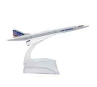 OSHYRSPV Modello in lega di metallo, 16 cm, scala 1:400, modello di aeromobile francese Concorde Aviation Display Die Cast Metal Modello di aeromobili per la visualizzazione del modello di collezione