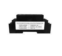 OSHZIKJII Modulo analogico di conversione della Corrente del trasmettitore di Isolamento del Segnale del potenziometro Resistenza del Filo di Scorrimento da 0-50k a 4-20ma(Wine Red)