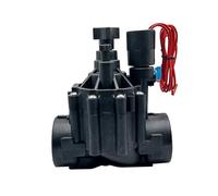 OSHZIKJII Valvola solenoide normalmente chiusa da 1-1/4" 1-1/2" con regolazione del flusso 220 V 12 V 24 V per irrigazione dei giardini agricoli(1-1/2",24VAC)